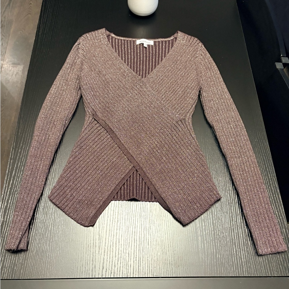 Heartloom V-Neck Ribbed Sweater - Size Small - Picture 3 of 12